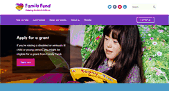 Desktop Screenshot of familyfund.org.uk