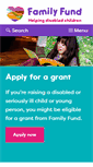 Mobile Screenshot of familyfund.org.uk